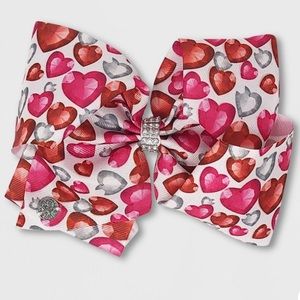 Girls' JoJo Siwa Bow with Hearts - White